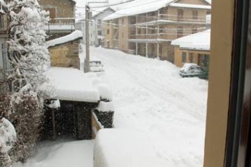 Frassinetto - Via Roma sotto la neve