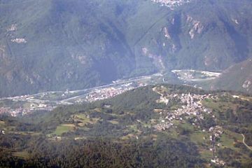 Monte Quinzeina - Vista su Frassinetto e la Valle