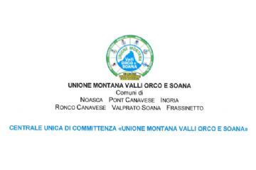 CENTRALE UNICA DI COMMITTENZA UNIONE MONTANA VALLI ORCO E SOANA